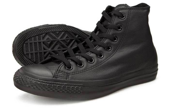 C135251 Converse boty Leather All Star Black Monochrome