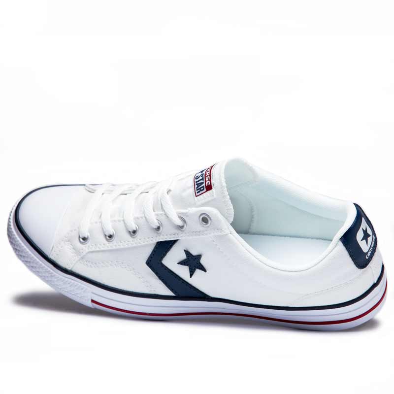 Converse boty Star Player OX White Navy leftangle