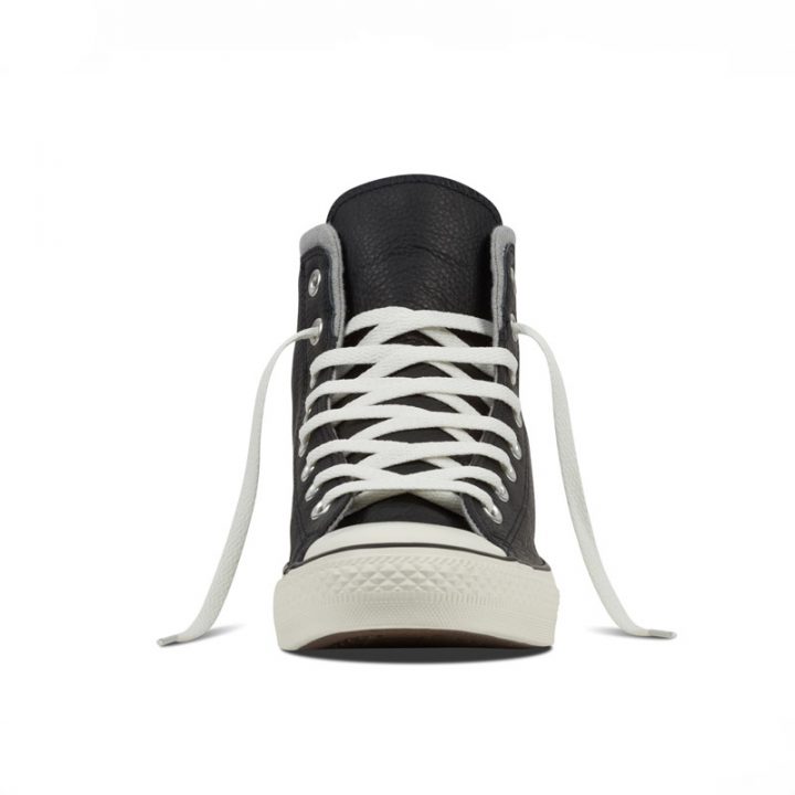 Converse boty Chuck Taylor Black Leather Wool front