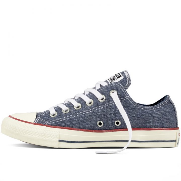 Boty Converse Chuck Taylor All Star Stone Wash Ox Navy left