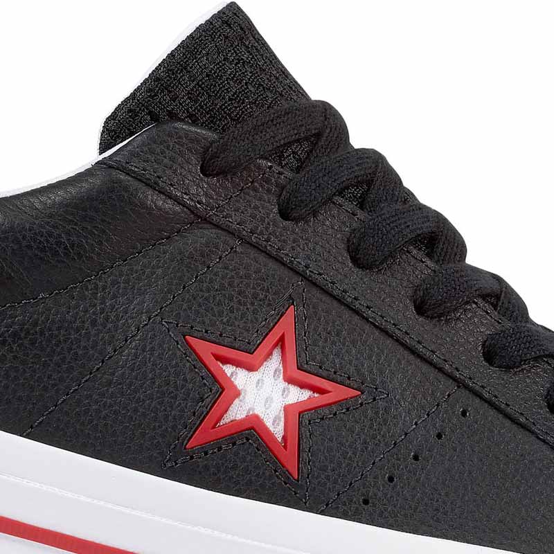 Converse boty One Star Ox Leather Black star