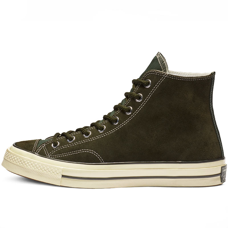 Converse boty Chuck Taylor All Star 70 Base Camp Suede High Top Utility Green left