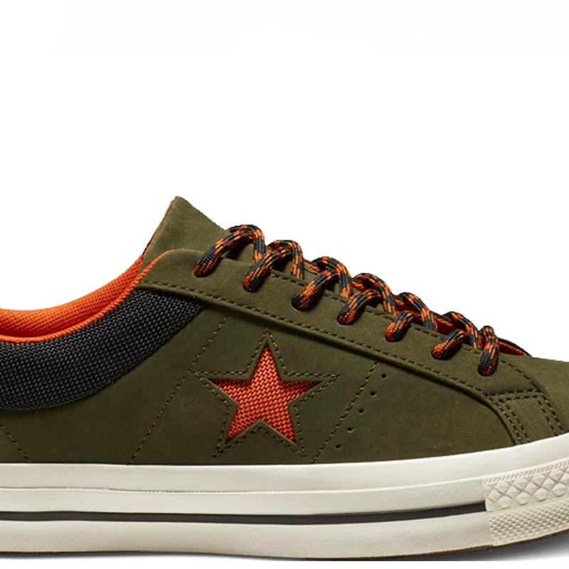 Converse boty One Star Sierra Leather Low Top Utility Green main