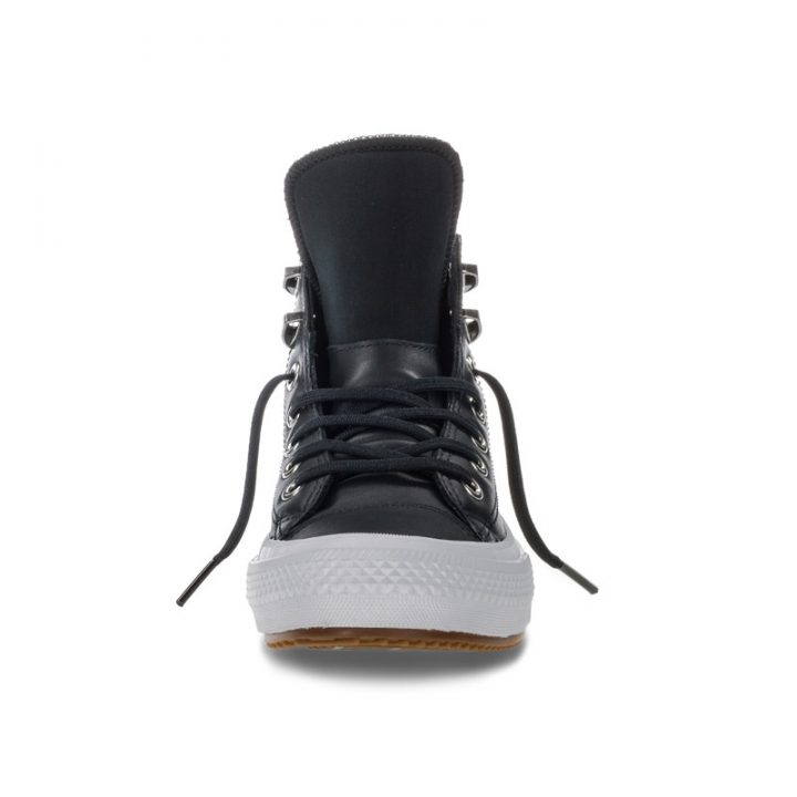 Converse boty Chuck Taylor WP Boot Leather Black front