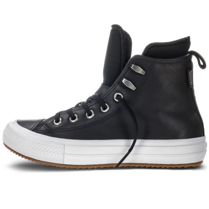 Converse boty Chuck Taylor WP Boot Leather Black left