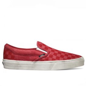 Vans boty Classic Slip-on Overwashed Red right
