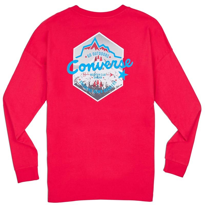 Converse tričko Mountain Club Long Sleeve T-Shirt back