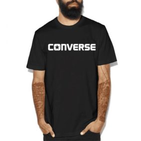 10001970-A02 Tričko Converse Core Wordmark Tee Black