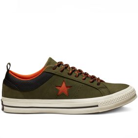 Converse boty One Star Sierra Leather Low Top Utility Green right