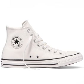 Converse boty Chuck Taylor All Star Tumbled Leather High Top Egret right